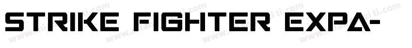 Strike Fighter Expa字体转换
